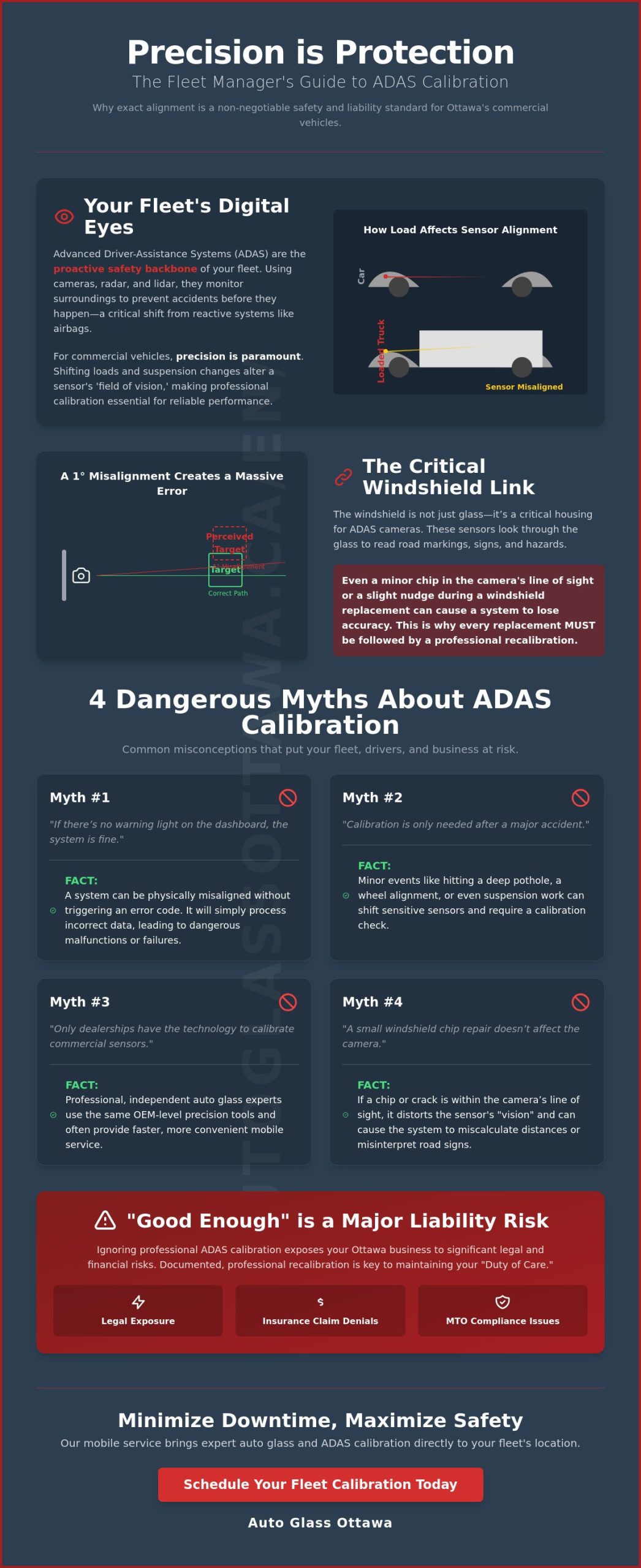 Commercial Vehicle ADAS Calibration in Ottawa: 5 Myths Debunked (2026)