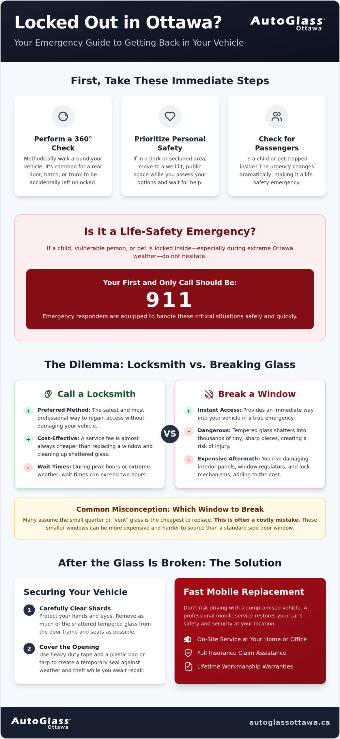 Ottawa Emergency Auto Glass Guide: Mobile Repair Steps