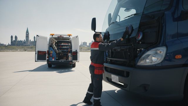 Commercial Truck Windshield Replacement in Ottawa: Minimizing Downtime and Ensuring Safety